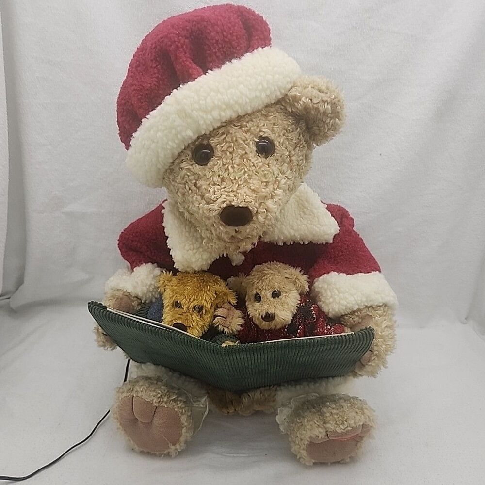 Figure Storytime Teddy Bear Twas The Night Before Christmas Animated Mama & Kids